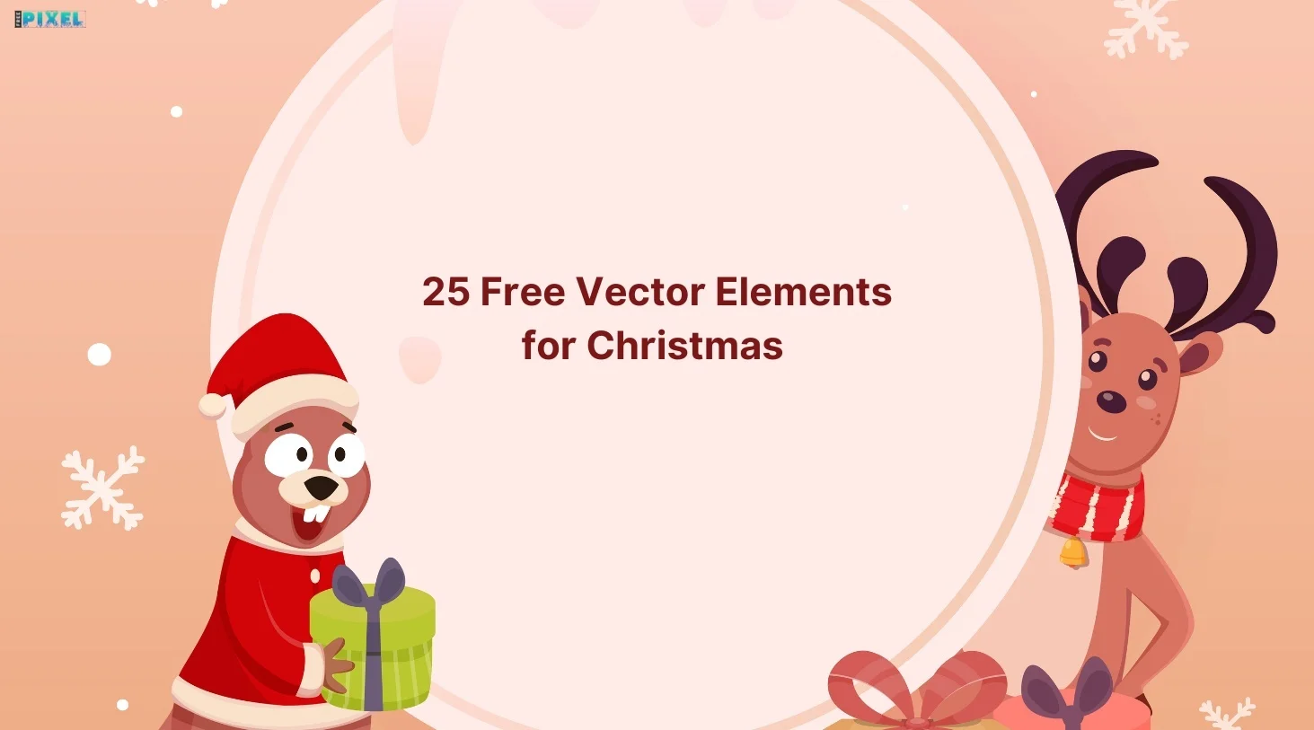 25 Free Vector Elements for Christmas